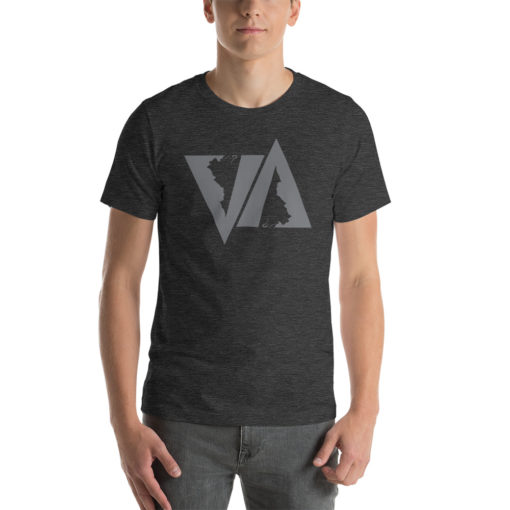 VA Virginia Abstract Grey